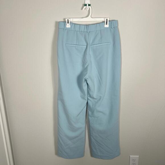 Abercrombie & Fitch Sloane Tailored Wide Leg Pants Women’s 32/14 Blue High Rise - Picture 5 of 8